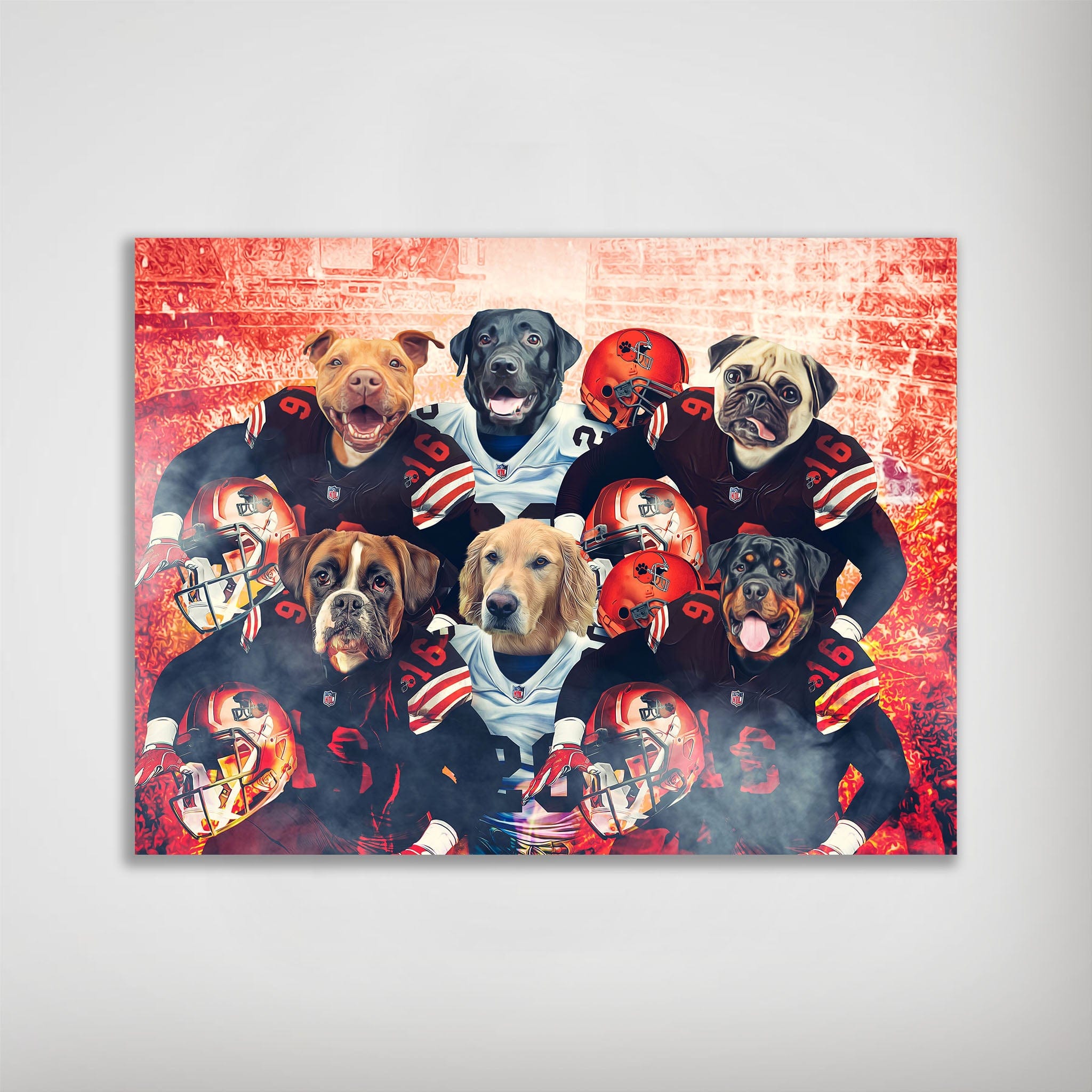 &#39;Cleveland Doggos&#39; Personalized 6 Pet Poster