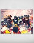 'Washington Doggos' Personalized 3 Pet Poster