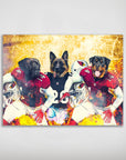 'Arizona Doggos' Personalized 3 Pet Poster