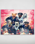 'New England Doggos' Personalized 5 Pet Poster
