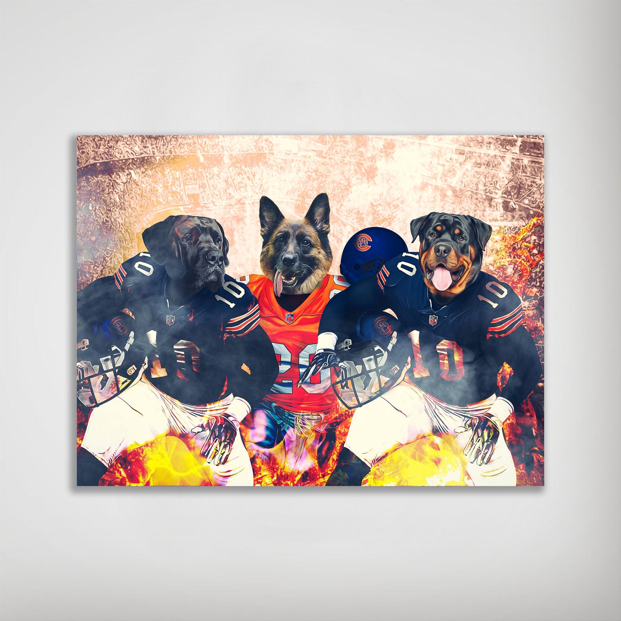 &#39;Chicago Doggos&#39; Personalized 3 Pet Poster