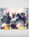 'Baltimore Doggos' Personalized 3 Pet Poster