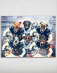 'Dallas Doggos' Personalized 6 Pet Poster