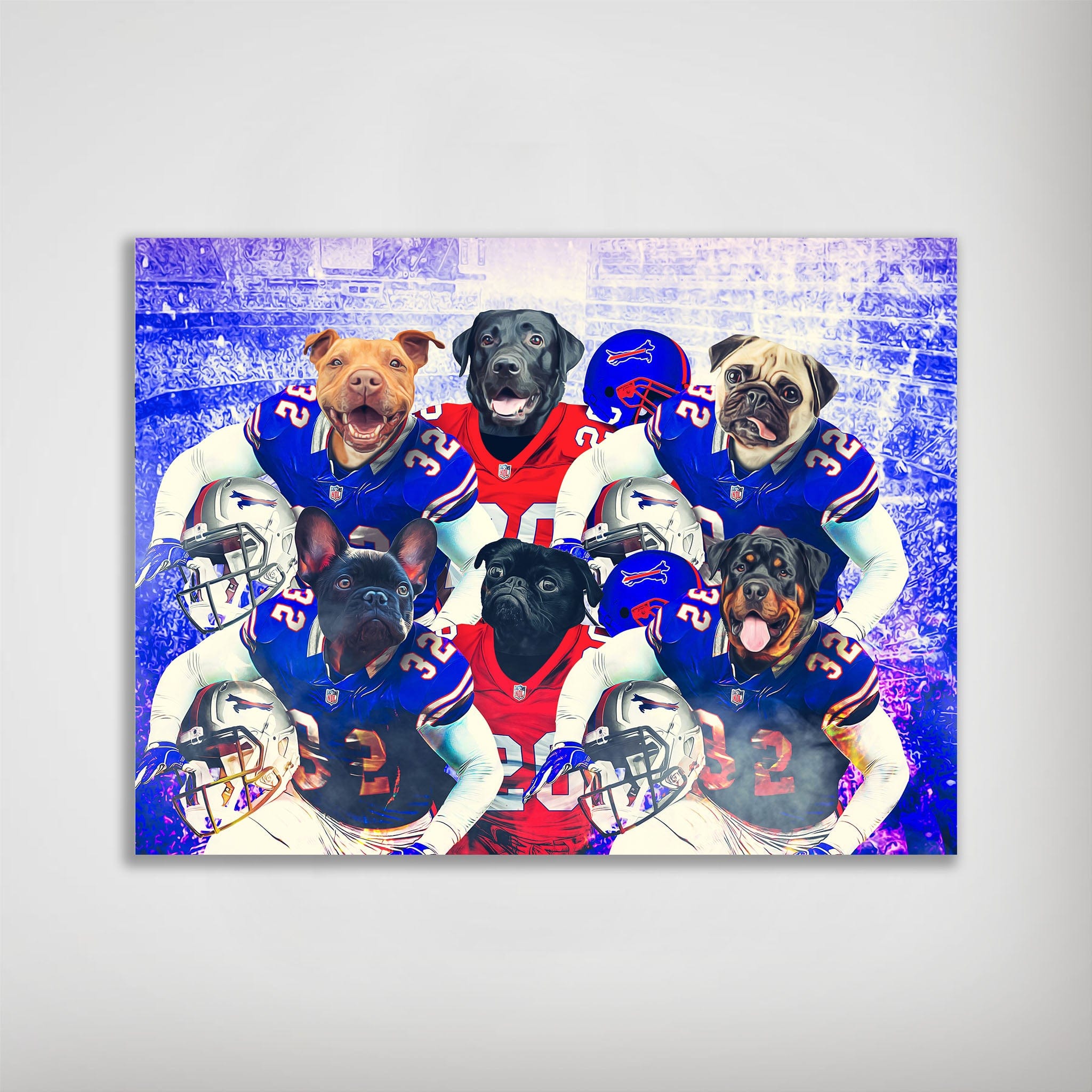 &#39;Buffalo Doggos&#39; Personalized 6 Pet Poster