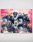 'New England Doggos' Personalized 6 Pet Poster