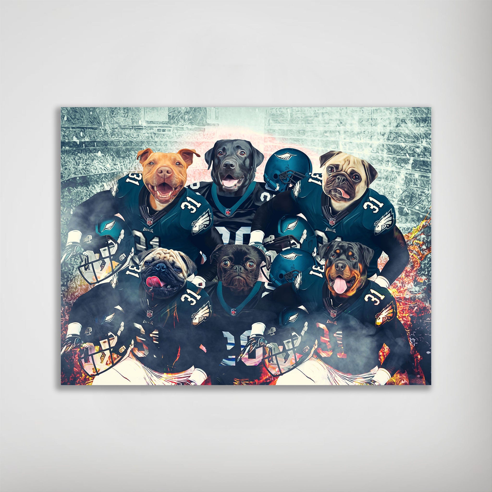 &#39;Philadelphia Doggos&#39; Personalized 6 Pet Poster