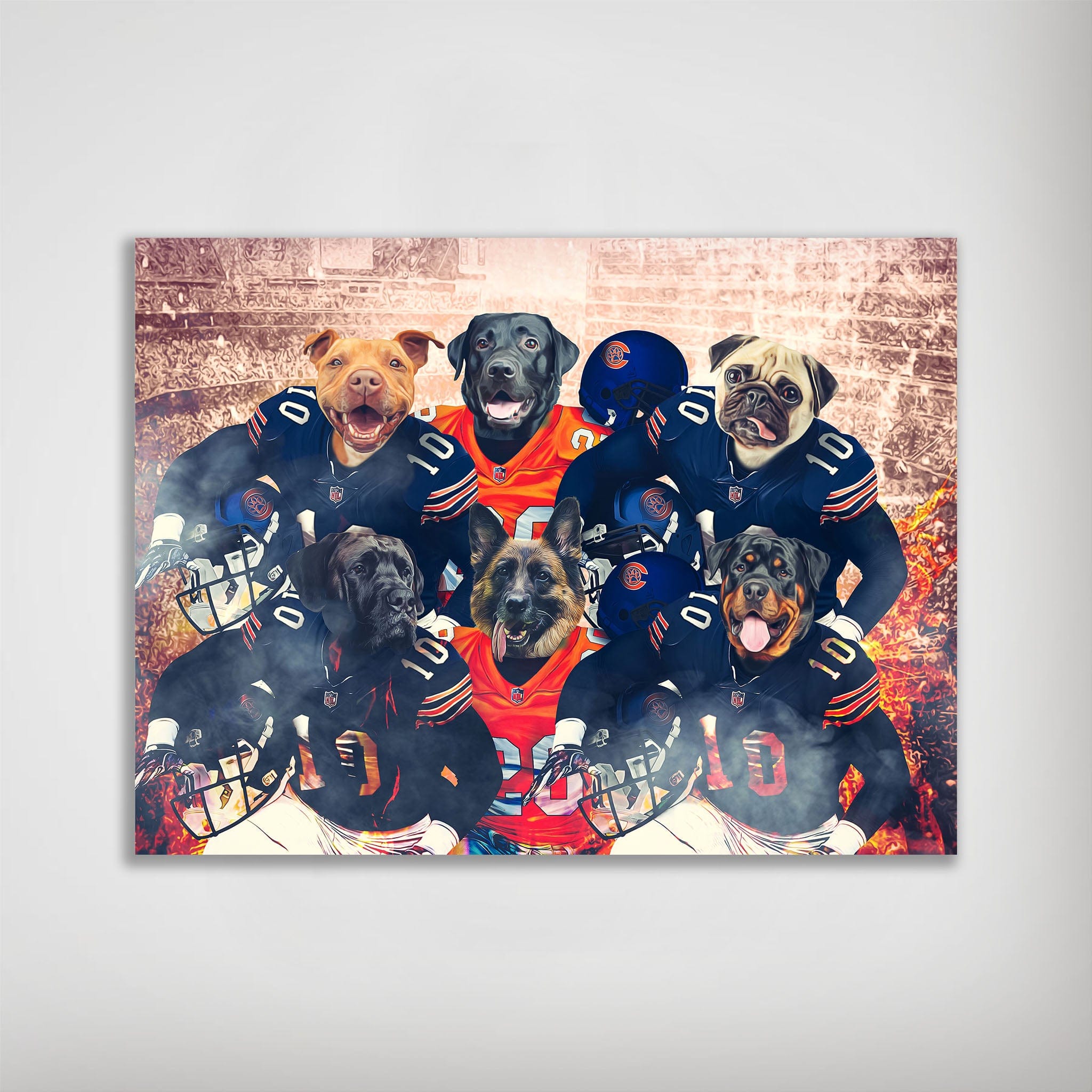 &#39;Chicago Doggos&#39; Personalized 6 Pet Poster