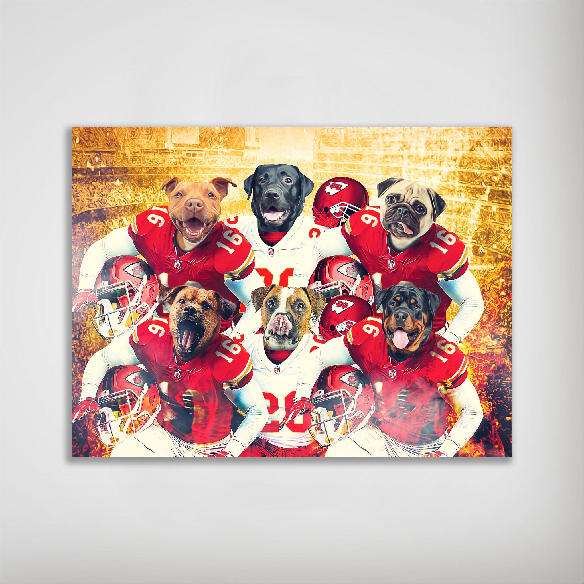 &#39;Kansas City Doggos&#39; Personalized 6 Pet Poster