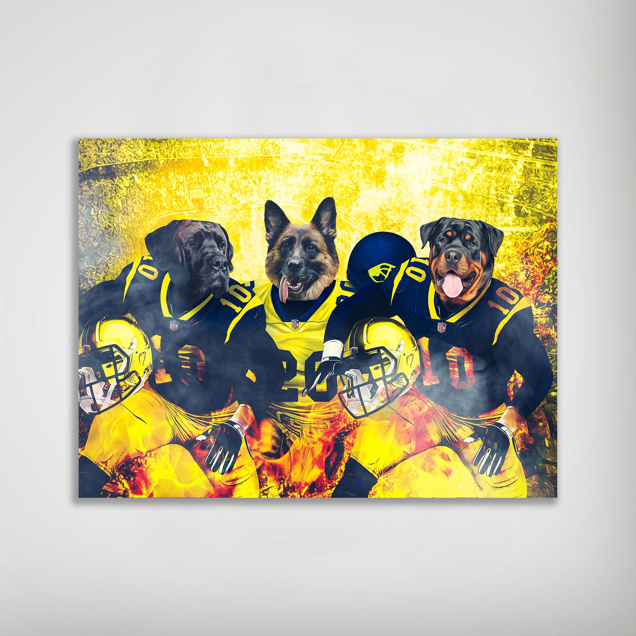 &#39;Michigan Doggos&#39; Personalized 3 Pet Poster