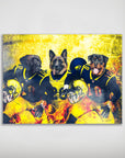 'Michigan Doggos' Personalized 3 Pet Poster