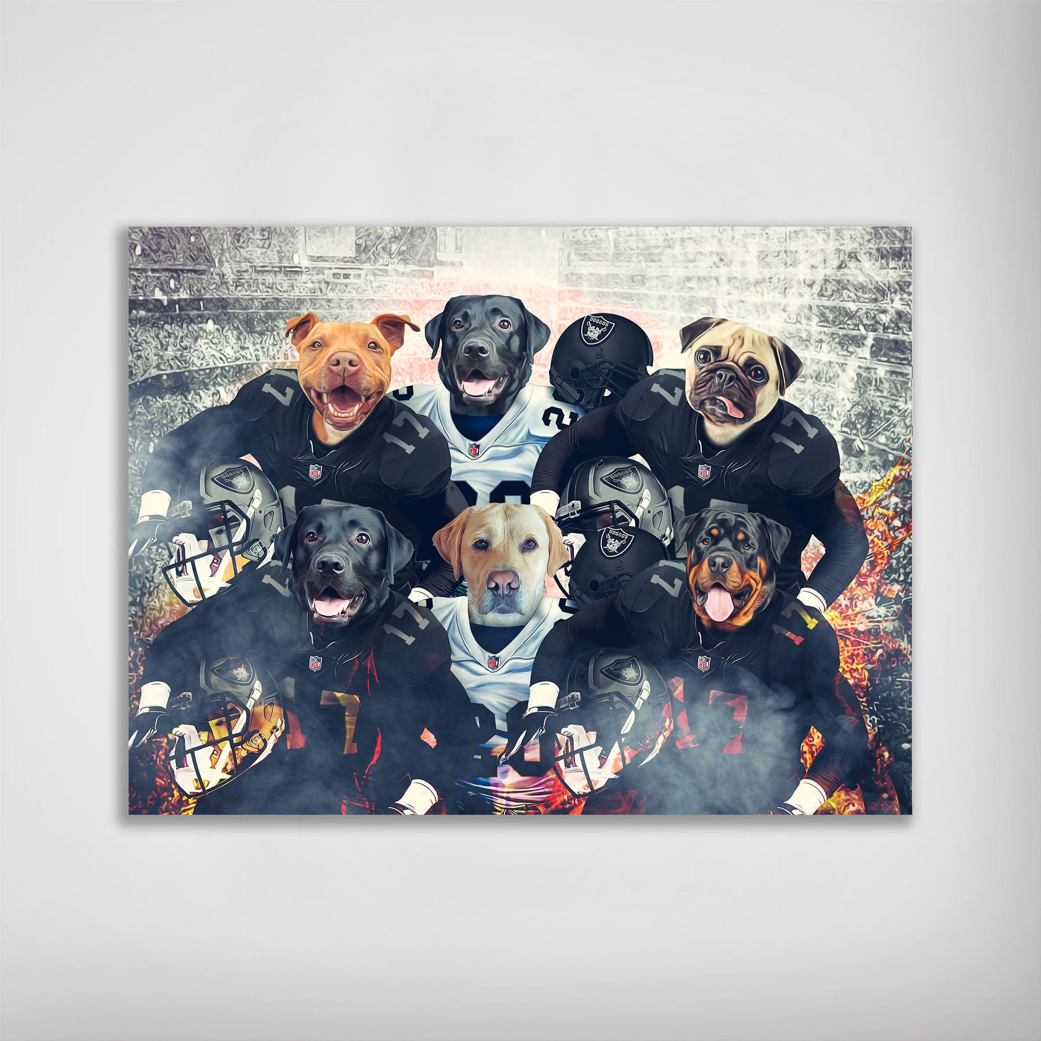 &#39;Las Vegas Doggos&#39; Personalized 6 Pet Poster