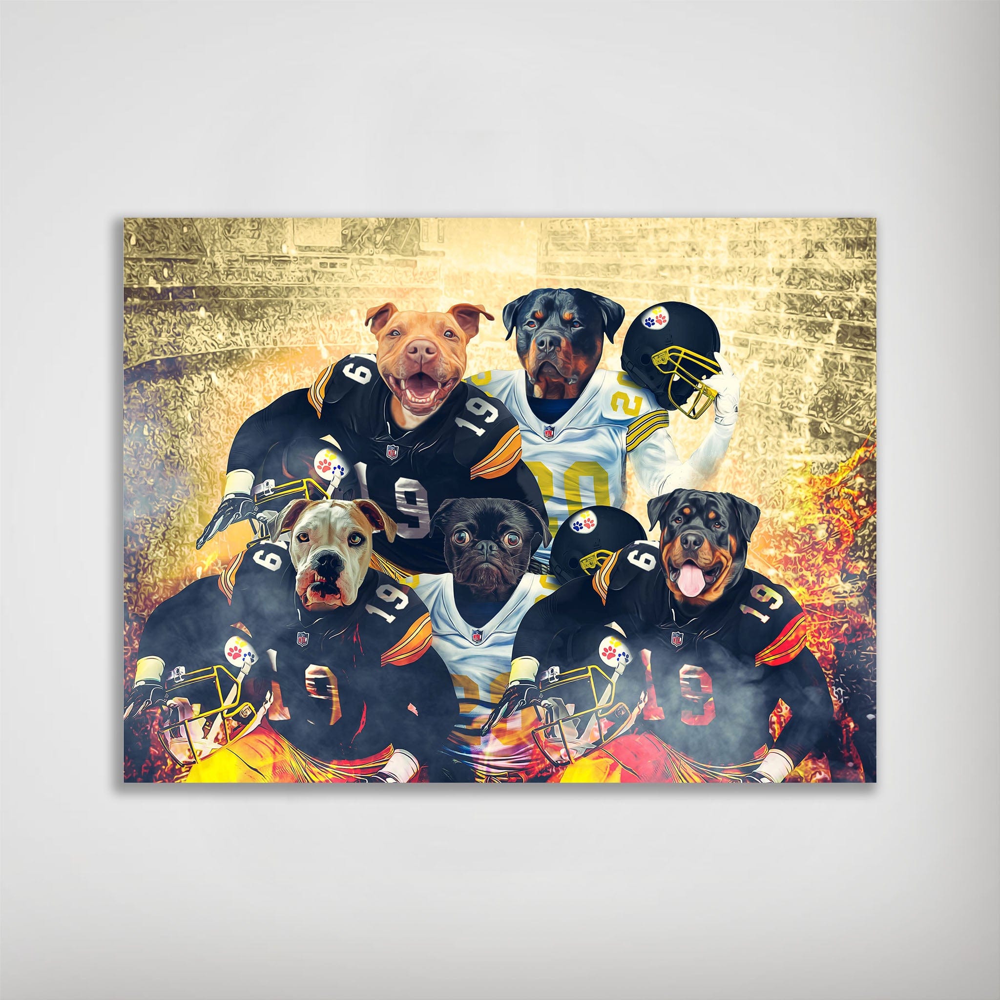 &#39;Pittsburgh Doggos&#39; Personalized 5 Pet Poster