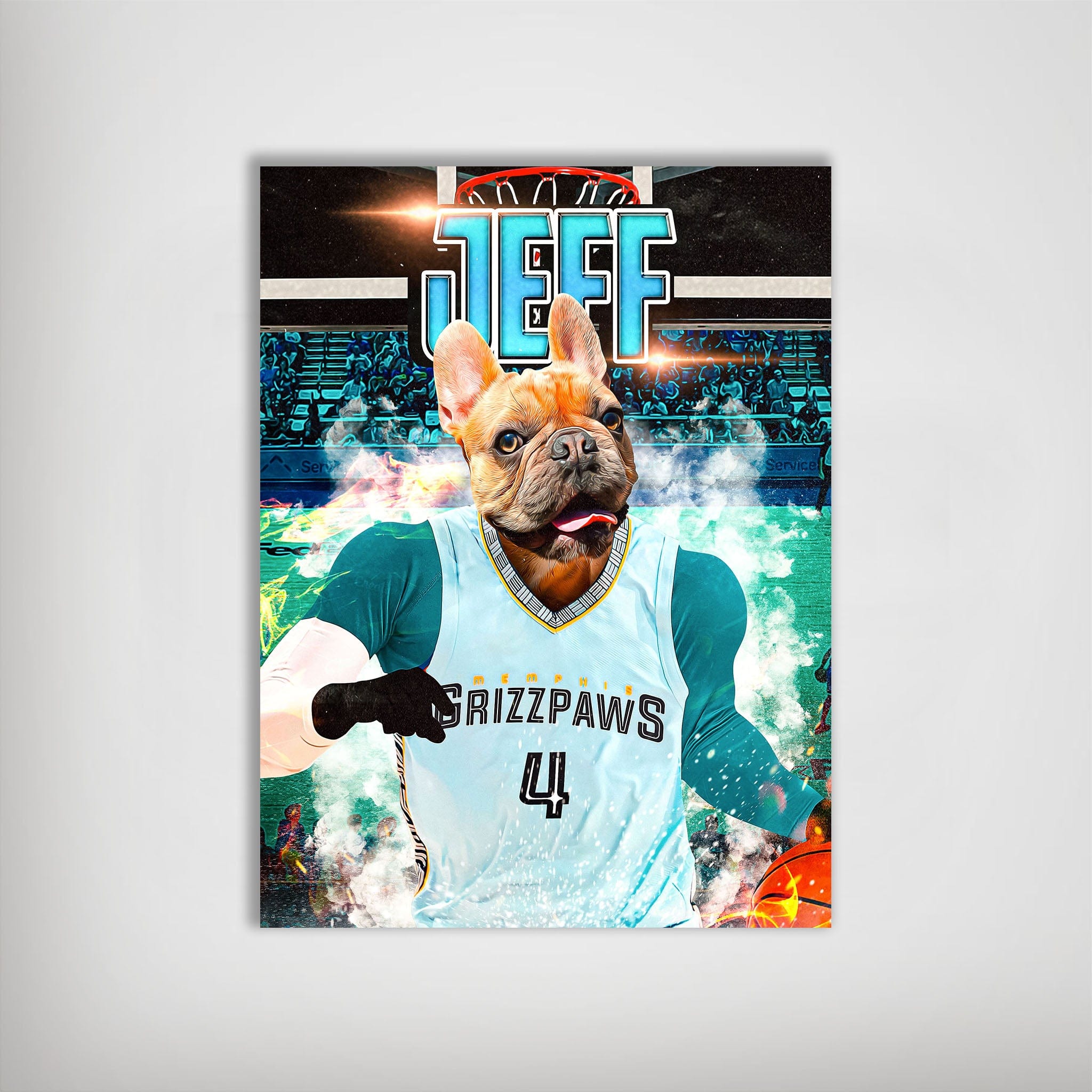 &#39;Memphis Grizzpaws&#39; Personalized Dog Poster