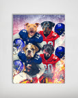 'New York Doggos' Personalized 4 Pet Poster