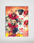 'San Francisco 40Doggos' Personalized 4 Pet Poster