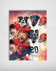 'Cincinnati Doggos' Personalized 4 Pet Poster