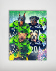 'Seattle Doggos' Personalized 4 Pet Poster