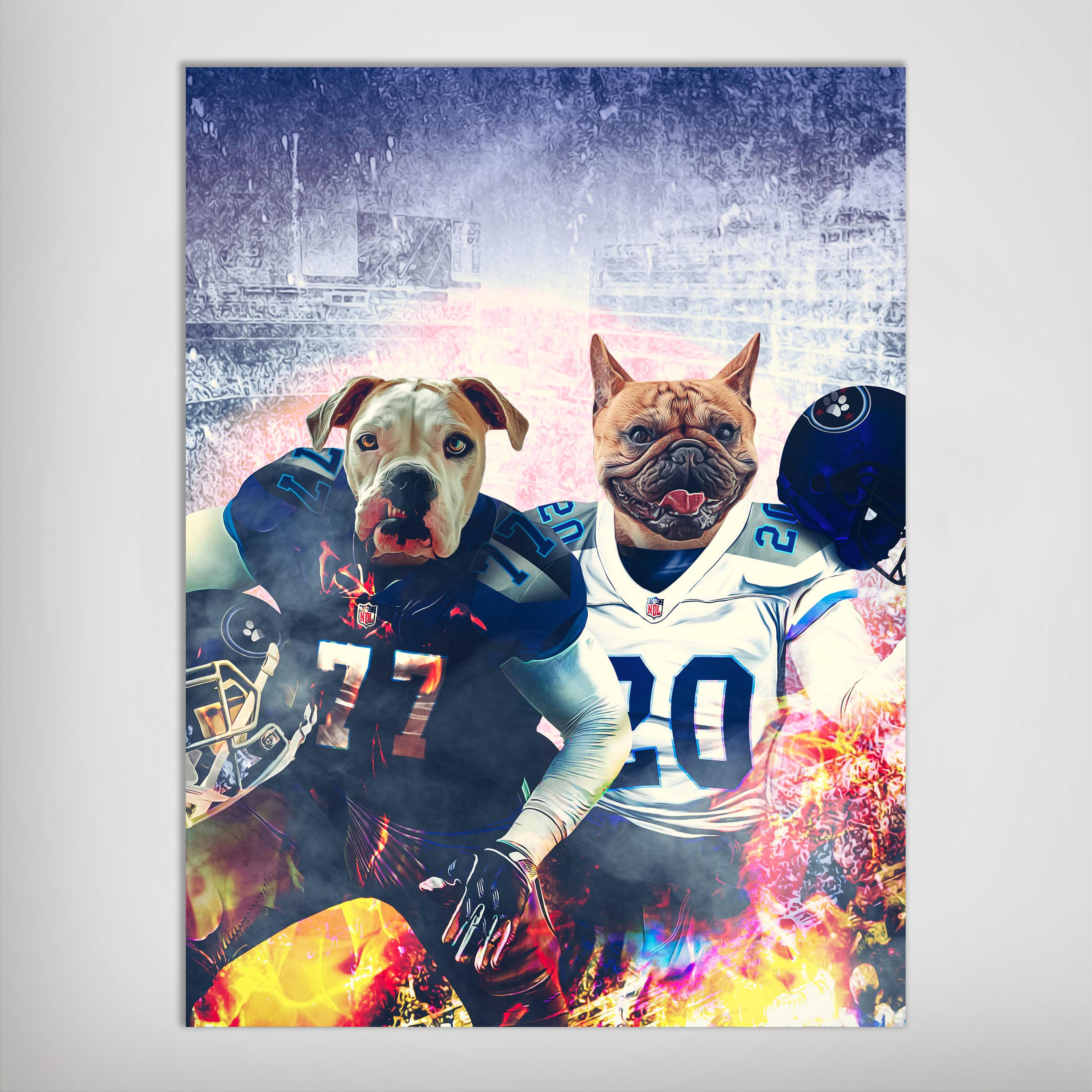 &#39;Tennessee Doggos&#39; Personalized 2 Pet Poster