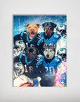 'Carolina Doggos' Personalized 4 Pet Poster