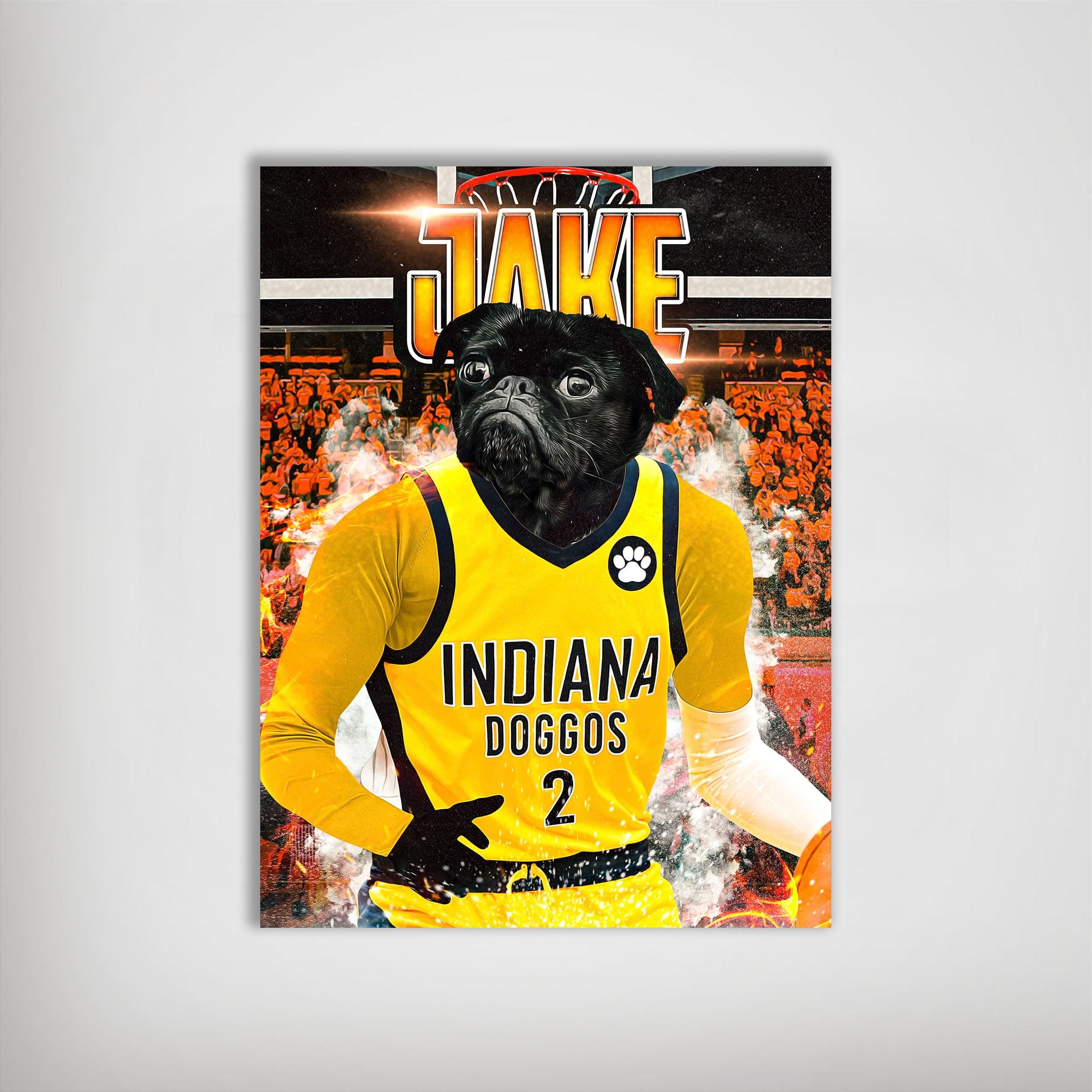 &#39;Indiana Pacers Doggos&#39; Personalized Dog Poster