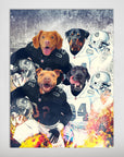 'Oakland Doggos' Personalized 4 Pet Poster