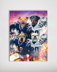 'New England Doggos' Personalized 4 Pet Poster