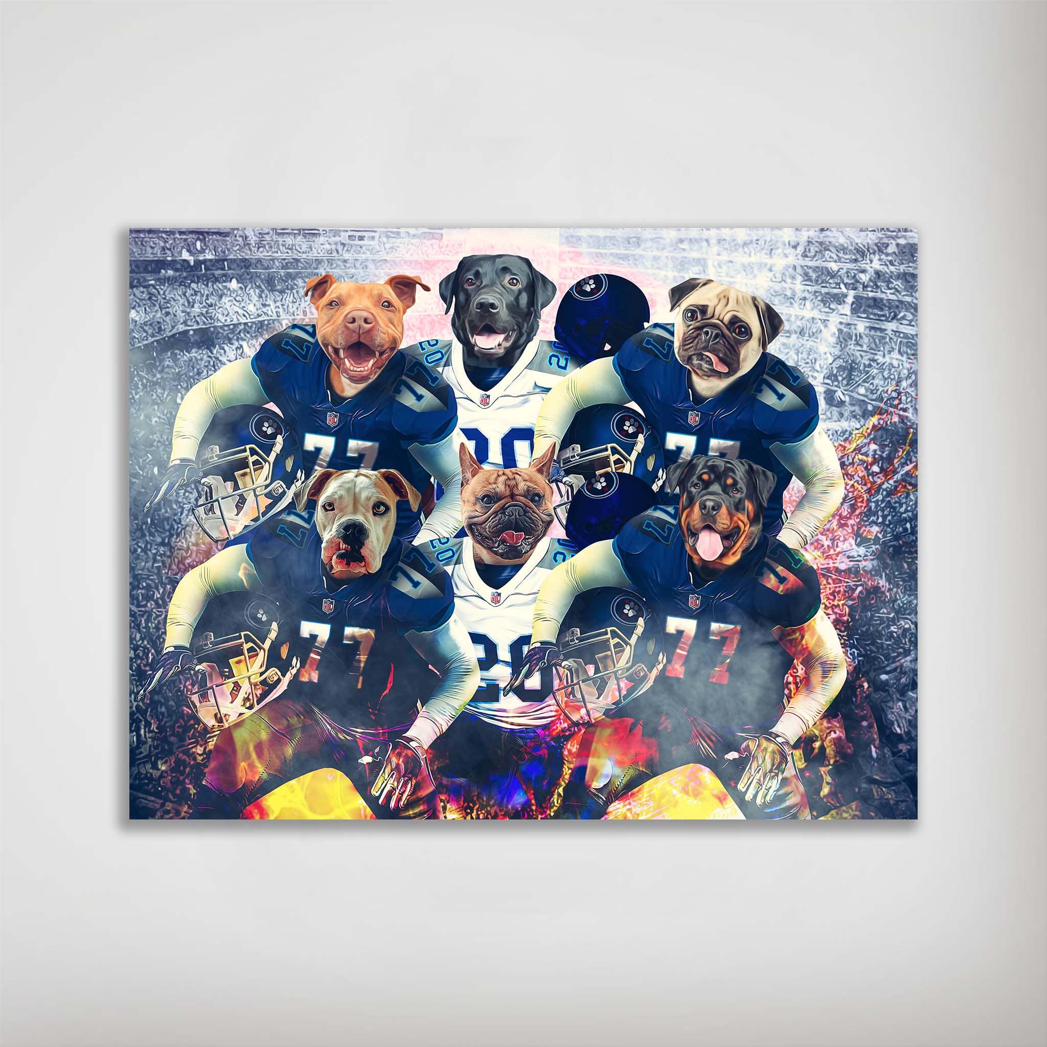 &#39;Tennessee Doggos&#39; Personalized 6 Pet Poster