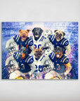 'Indianapolis Doggos' Personalized 6 Pet Poster