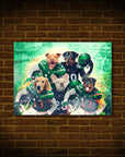'New York Jet-Doggos' Personalized 5 Pet Poster