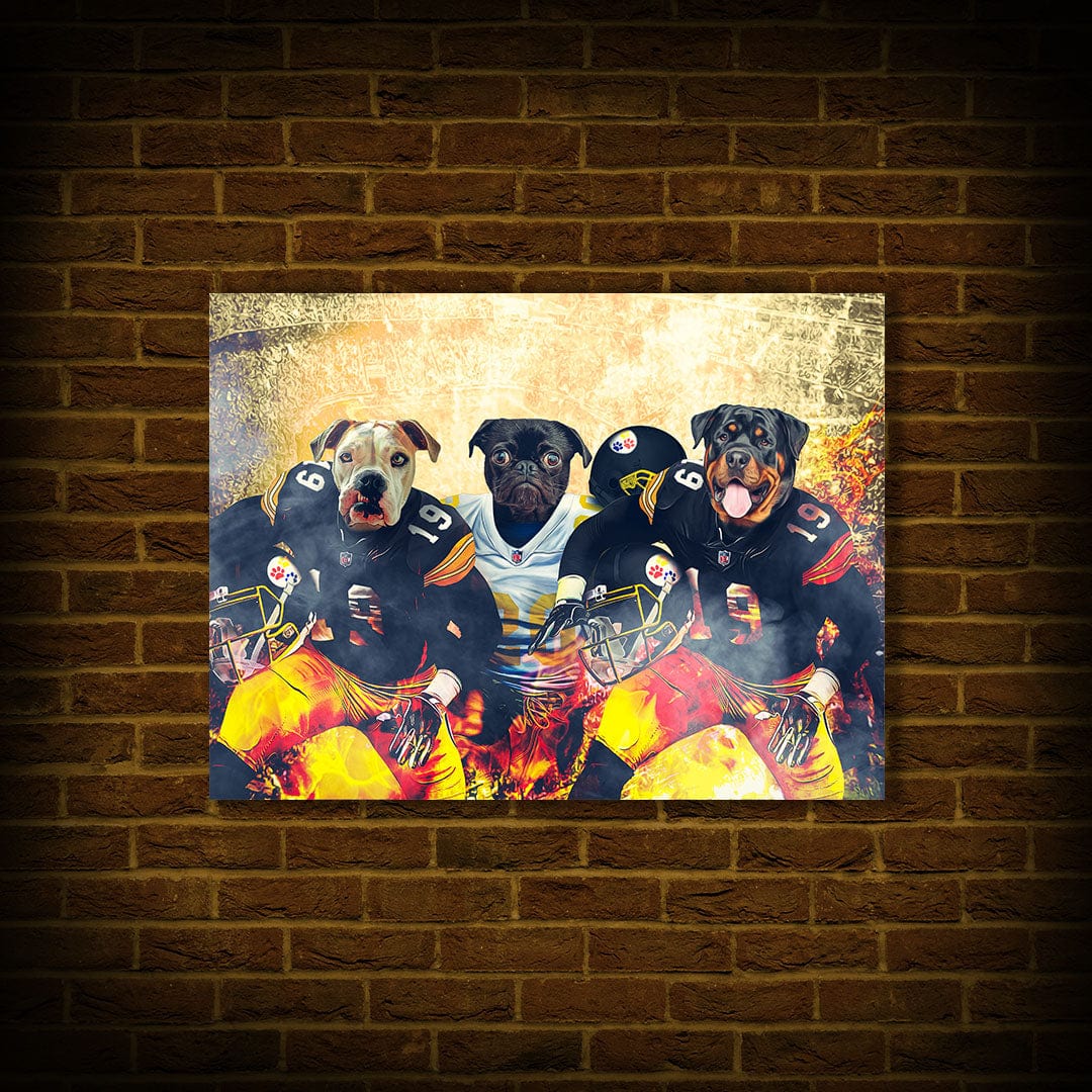 &#39;Pittsburgh Doggos&#39; Personalized 3 Pet Poster