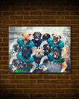 'Jacksonville Doggos' Personalized 6 Pet Poster