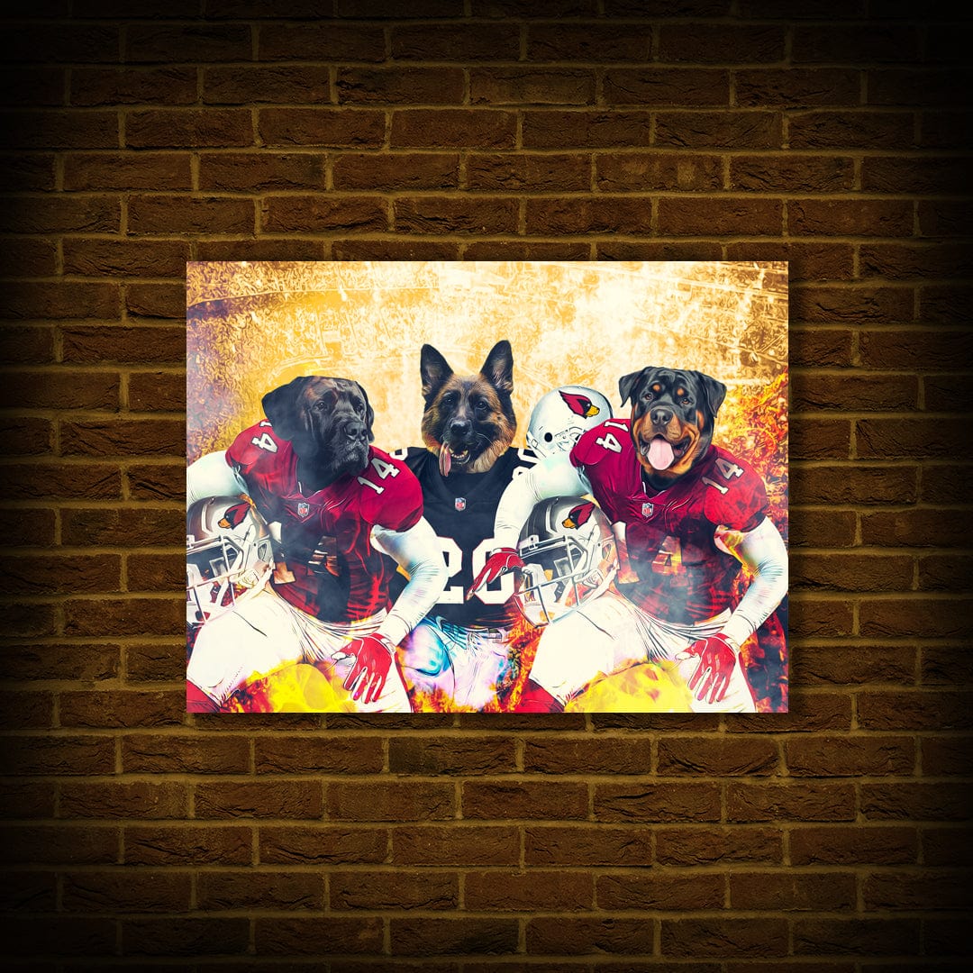 &#39;Arizona Doggos&#39; Personalized 3 Pet Poster