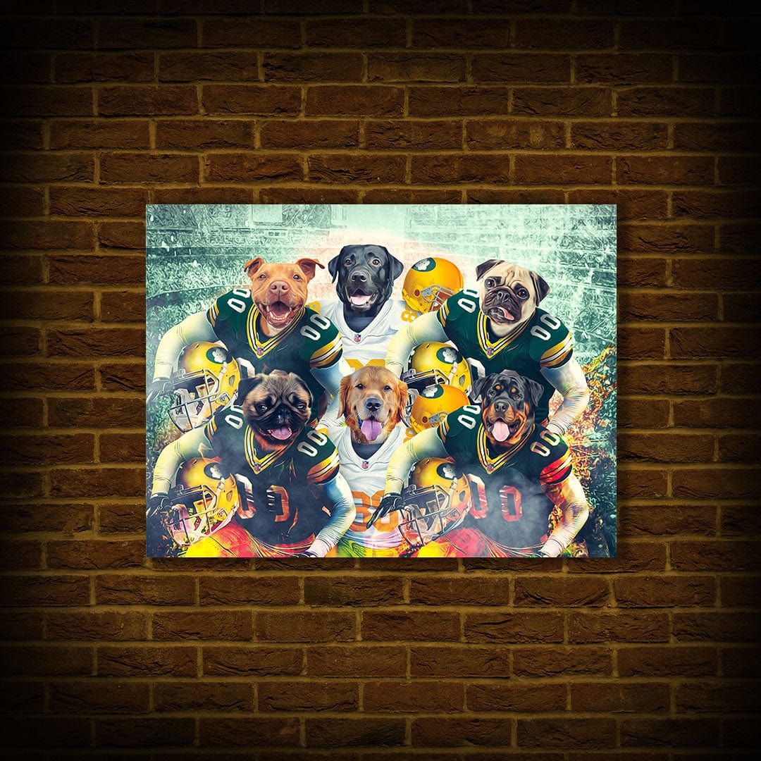 &#39;Green Bay Doggos&#39; Personalized 6 Pet Poster
