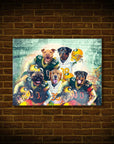 'Green Bay Doggos' Personalized 5 Pet Poster