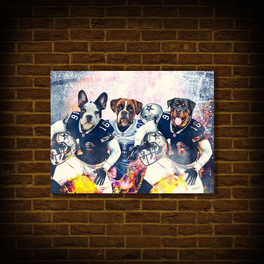 &#39;Dallas Doggos&#39; Personalized 3 Pet Poster
