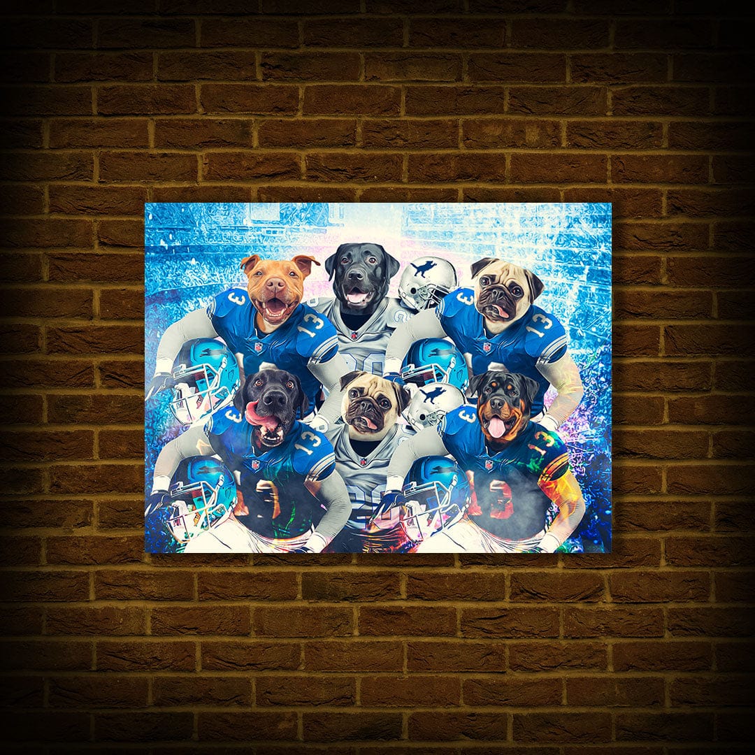 &#39;Detroit Doggos&#39; Personalized 6 Pet Poster