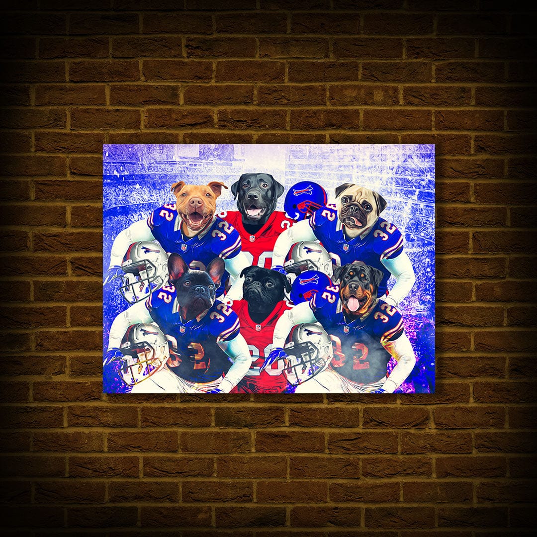 &#39;Buffalo Doggos&#39; Personalized 6 Pet Poster