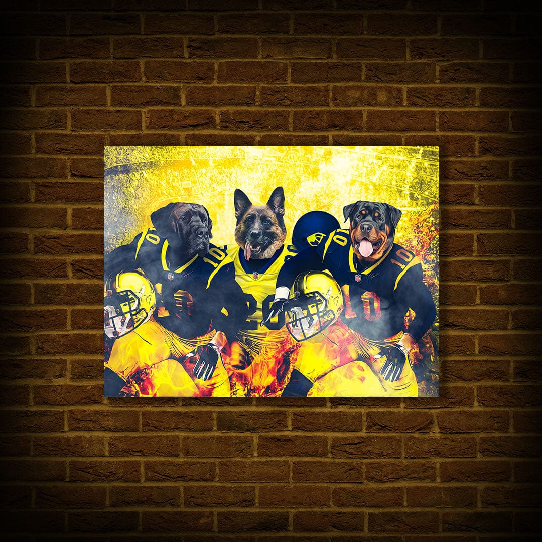 &#39;Michigan Doggos&#39; Personalized 3 Pet Poster