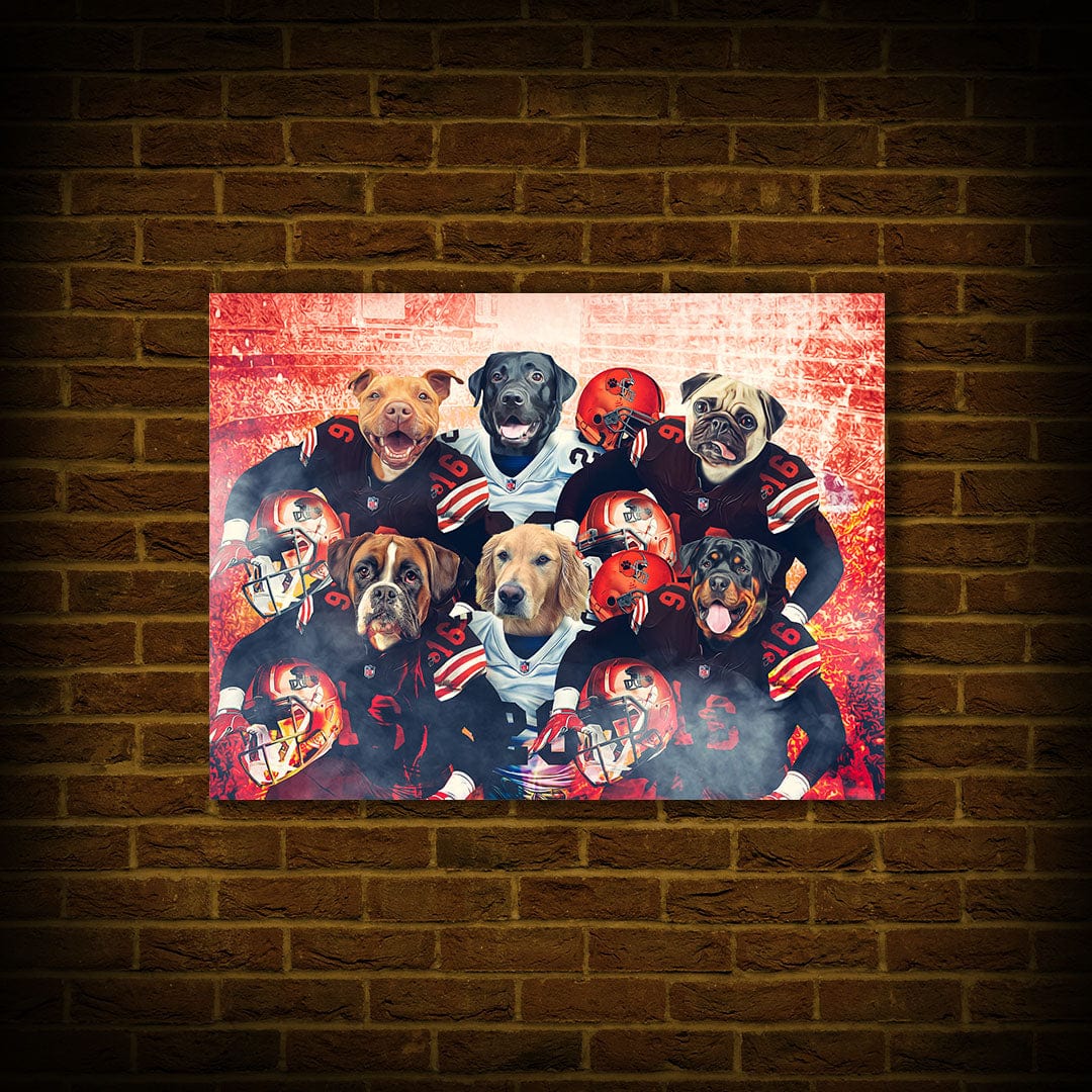 &#39;Cleveland Doggos&#39; Personalized 6 Pet Poster