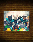 'Jacksonville Doggos' Personalized 3 Pet Poster