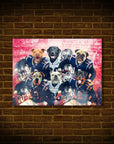 'New England Doggos' Personalized 6 Pet Poster