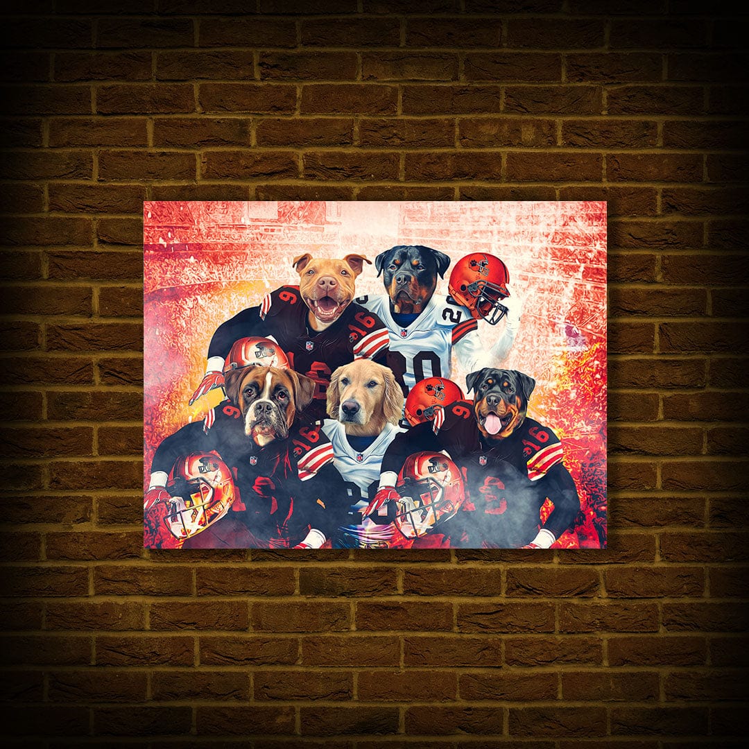 &#39;Cleveland Doggos&#39; Personalized 5 Pet Poster