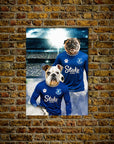 'Everton Doggos Football' Personalized 2 Pet Poster