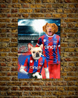 'Crystal Palace Doggos Football' Personalized 2 Pet Poster
