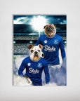 'Everton Doggos Football' Personalized 2 Pet Poster