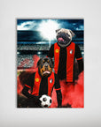 'Bournemouth Doggos Football' Personalized 2 Pet Poster