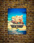 Top Paw: Personalized 2 Pet Mini Portrait