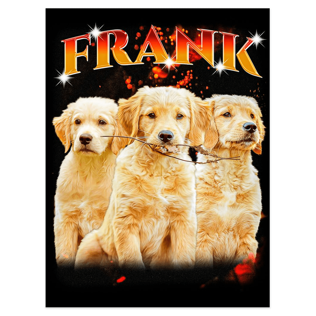 &#39;90&#39;s Bootleg  Personalized Pet Poster