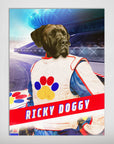 'Ricky Doggy' Personalized Pet Mini Portrait