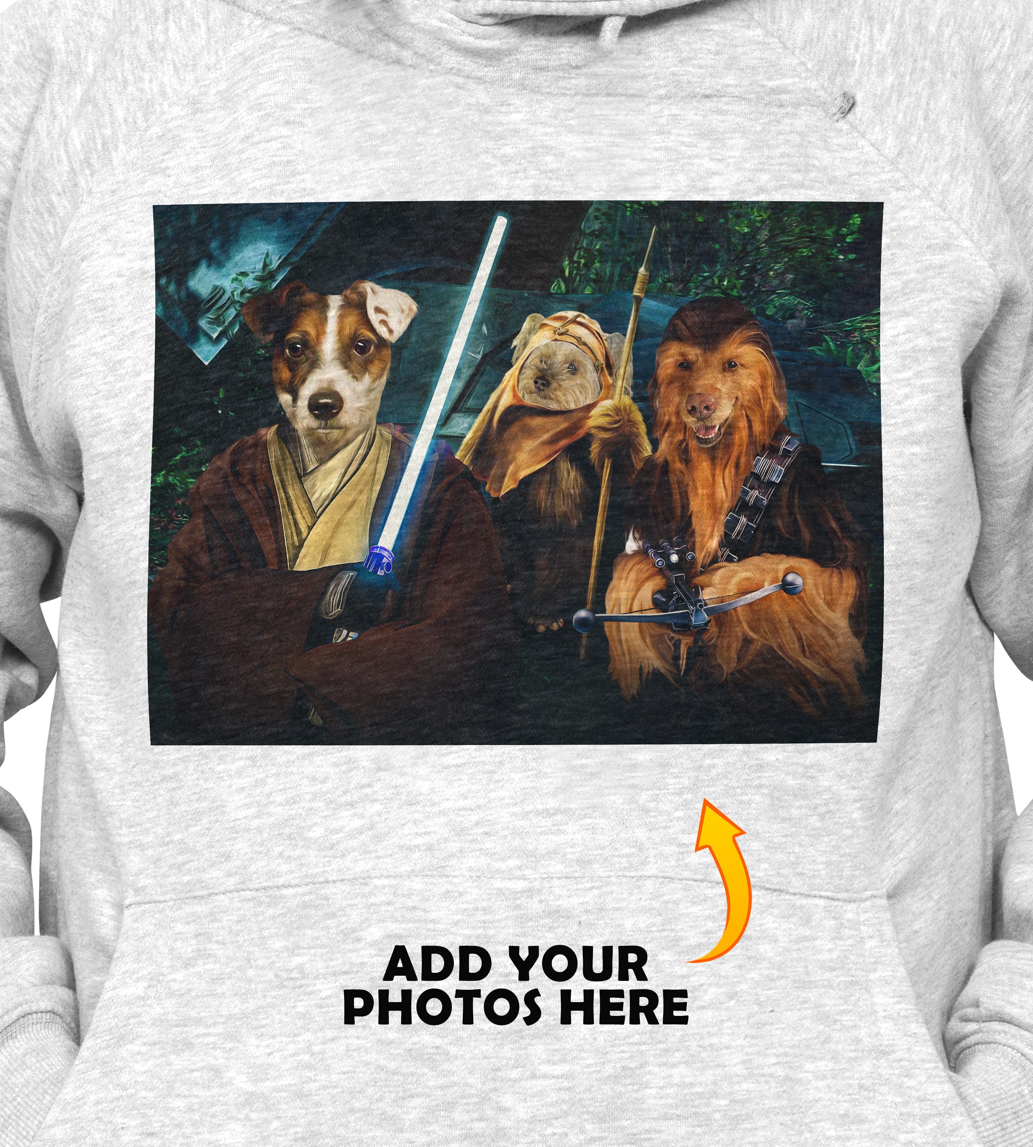 &#39;Star Woofers 2&#39; Personalized 3 Pet Hoody